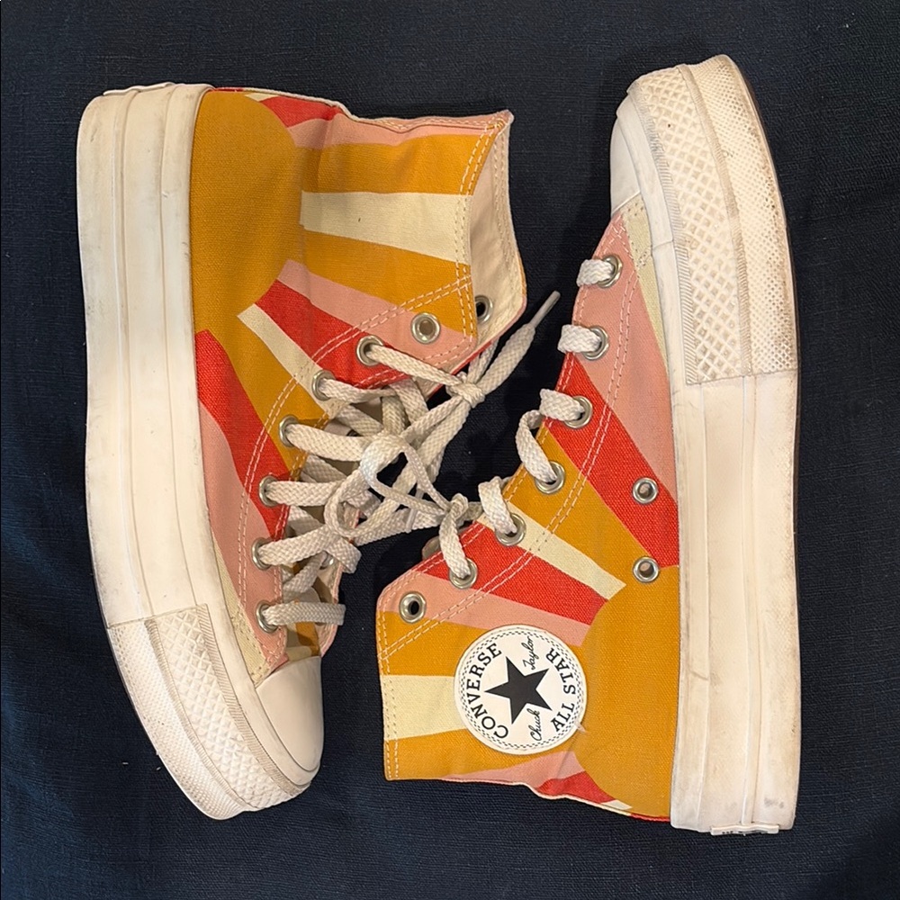 Converse Platform High-Tops in Summer Spirit.